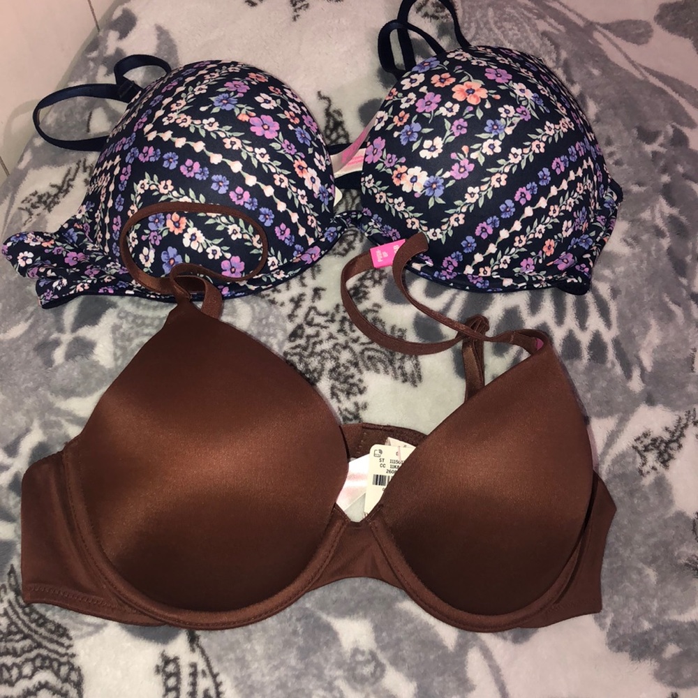 Pink bras